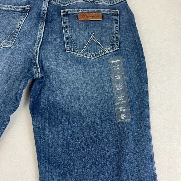 Wrangler Jeans Women's Size 7x34 Retro Bootcut Dark Wash Denim - Picture 5 of 14